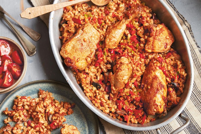 Romanian Pilaf Recipe Carpathia Pearl Barley Pilaf Chicken Mushrooms