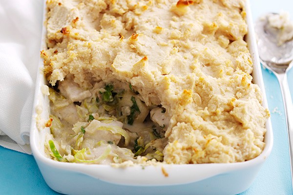 Chicken And Shredded Sprouts Pie With Butterbean Mash Recipe Chicken And Shredded Sprouts Pie With Butterbean Mash Recipe