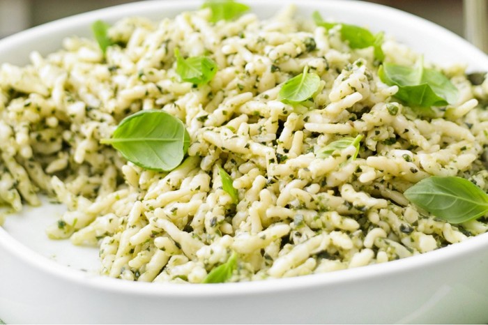 Trofie al pesto Trofie al pesto