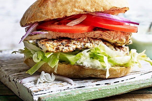 Greek Chicken Burger Recipe Greek Chicken Burger Recipe