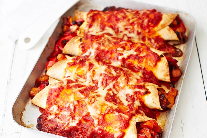 Roasted veg enchiladas