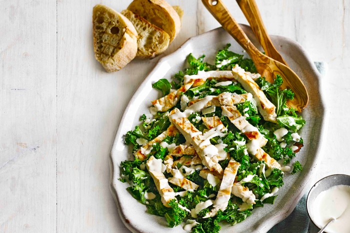 Kale Chicken Caesar Salad Recipe Kale Chicken Caesar Salad Recipe