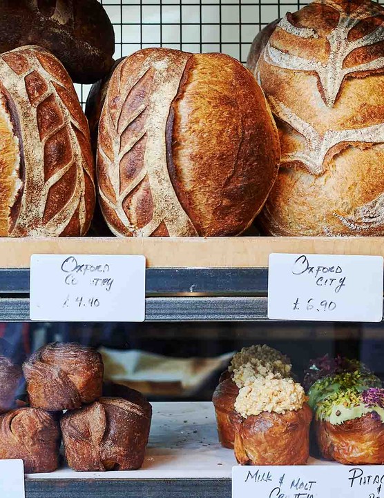 Imma Sourdough bread and pastries on display at Imma The Bakery in Henley-on-Thames