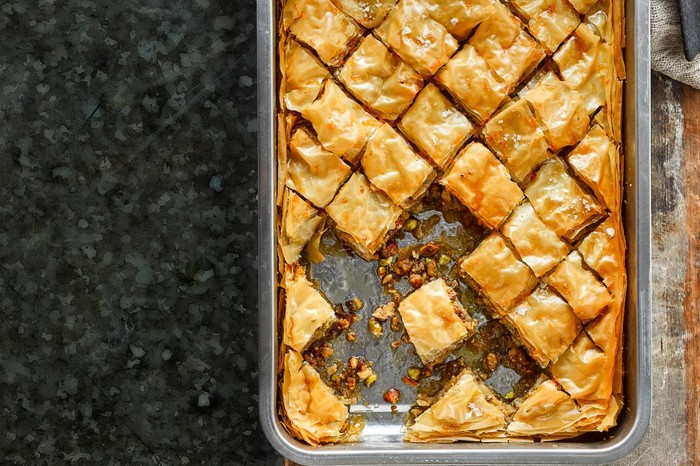 Salted honey baklava Salted honey baklava