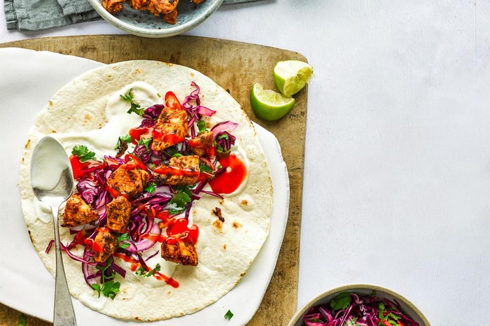 Chicken Wrap Recipe cajun chicken wraps