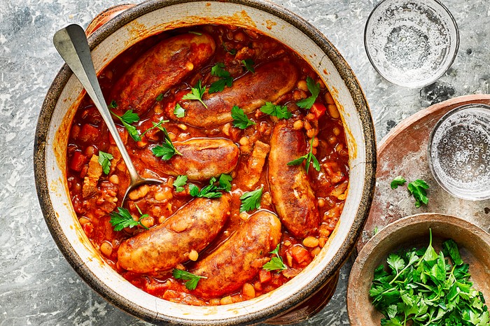 Sausage and Bean Casserole for an Easy One Pot Sausage Recipe Sausage and Bean Casserole for an Easy One Pot Sausage Recipe