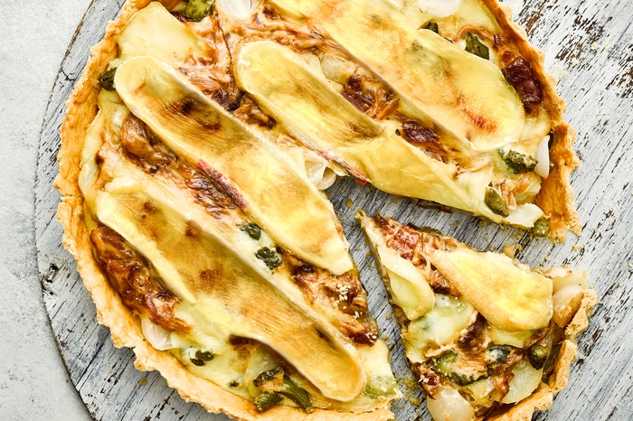 French Tartiflette Tart Recipe with Shortcrust Pastry French Tartiflette Tart Recipe with Shortcrust Pastry
