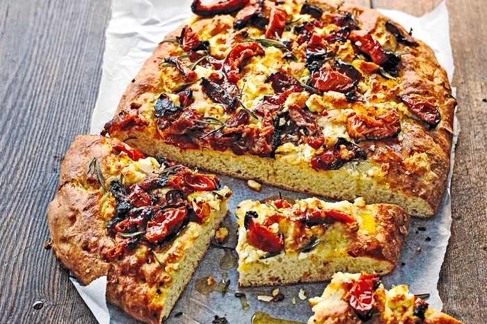 Rosemary Bread Recipe with Tomatoes and Feta