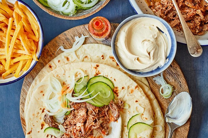 Lamb Gyros Recipe Slow-cooked lamb gyros