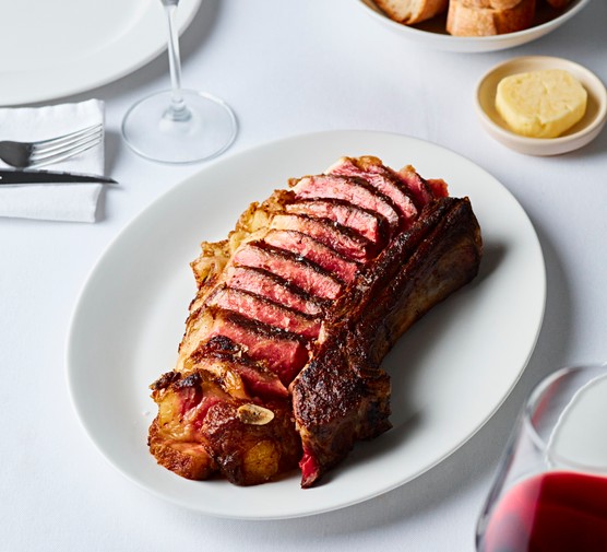 Ibai, Smithfield Close-up of steak on a white dinner plate