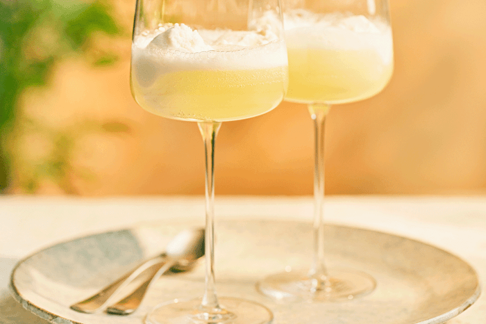 Sgroppino Two glasses of sgroppino